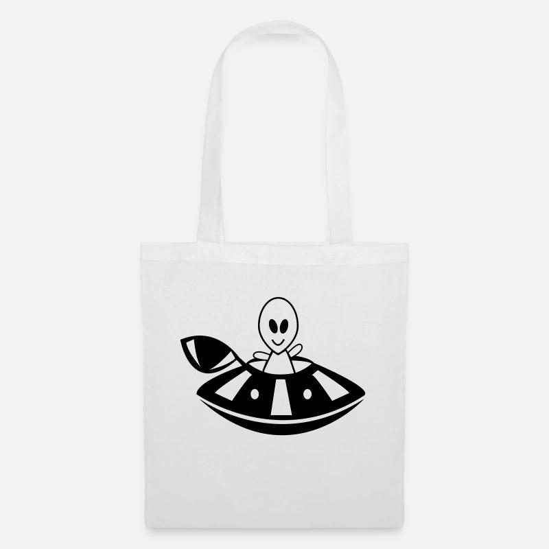 OVNI extraterrestre - Sac en tissu - blanc