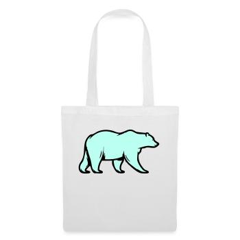 Ours blanc - Sac en tissu - blanc - Devant