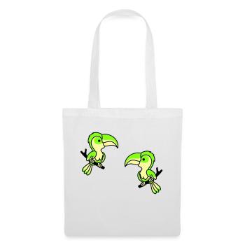 Perroquet 2 - Sac en tissu - blanc - Devant