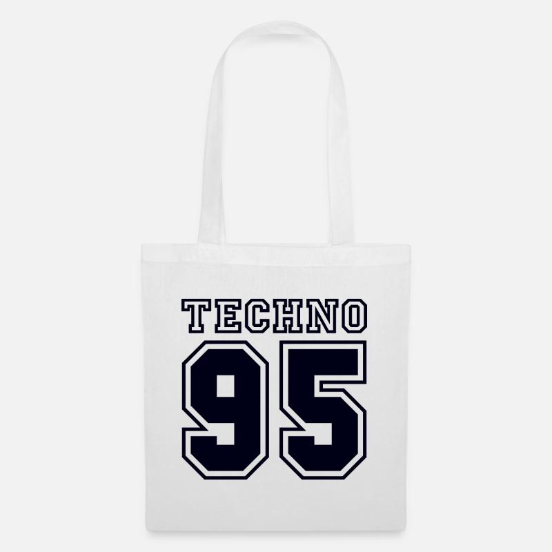 TECHNO 95 - Stoffbeutel - Weiß
