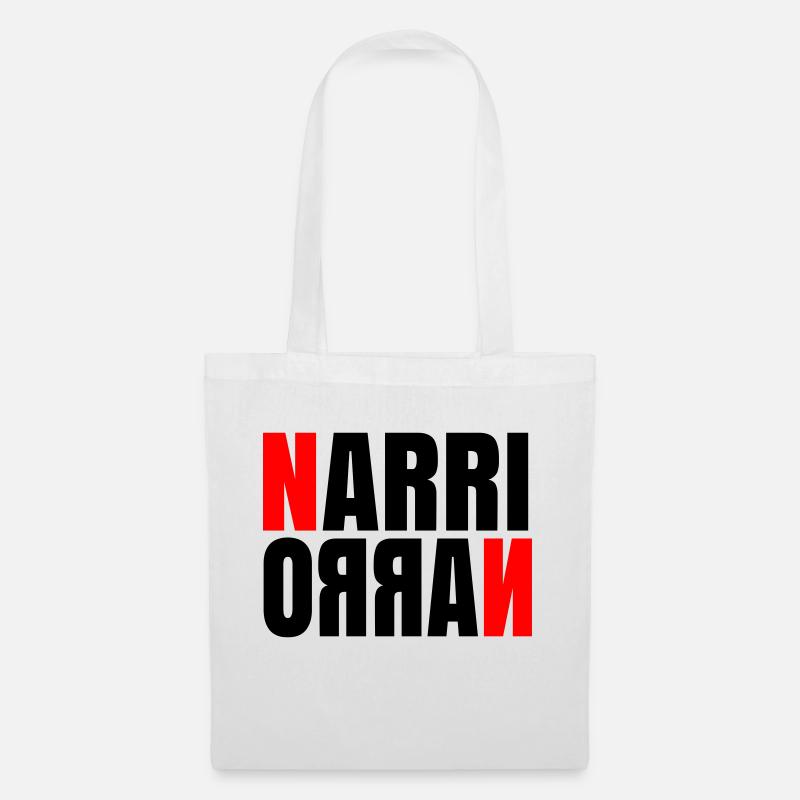 Narri Naro invert - Stoffbeutel - Weiß