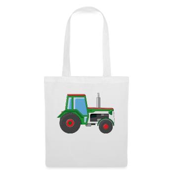 Green Tractor - Tote Bag - white - Front