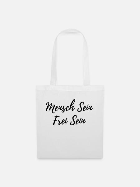 Mensch Sein - Stoffbeutel - Weiß