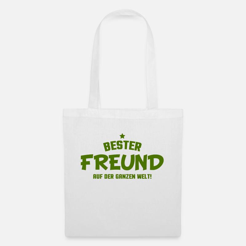 bester freund - Stoffbeutel - Weiß