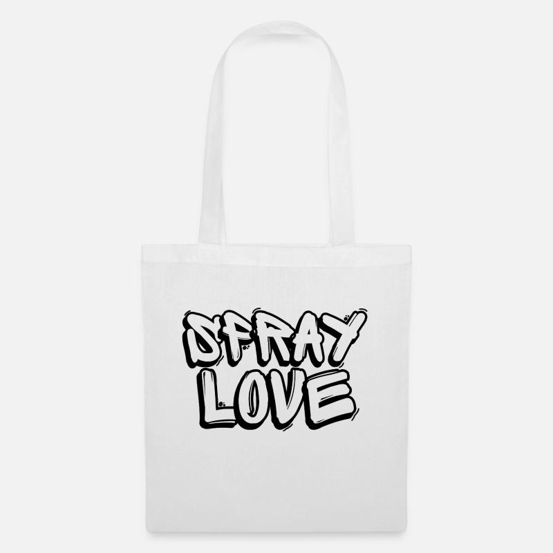 Spray Love - Stoffbeutel - Weiß