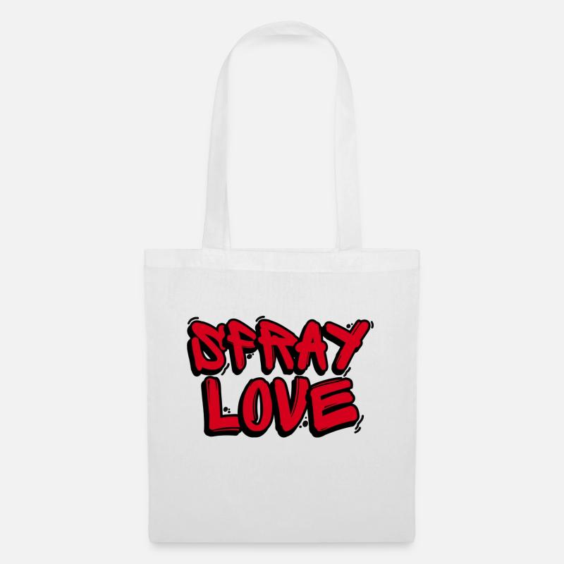Spray Love - Stoffbeutel - Weiß