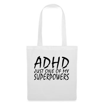 TDAH - Sac en tissu - blanc - Devant