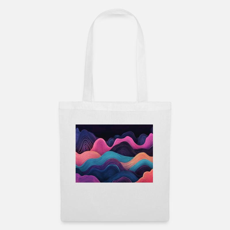 Neon clean waves - Tote Bag - white