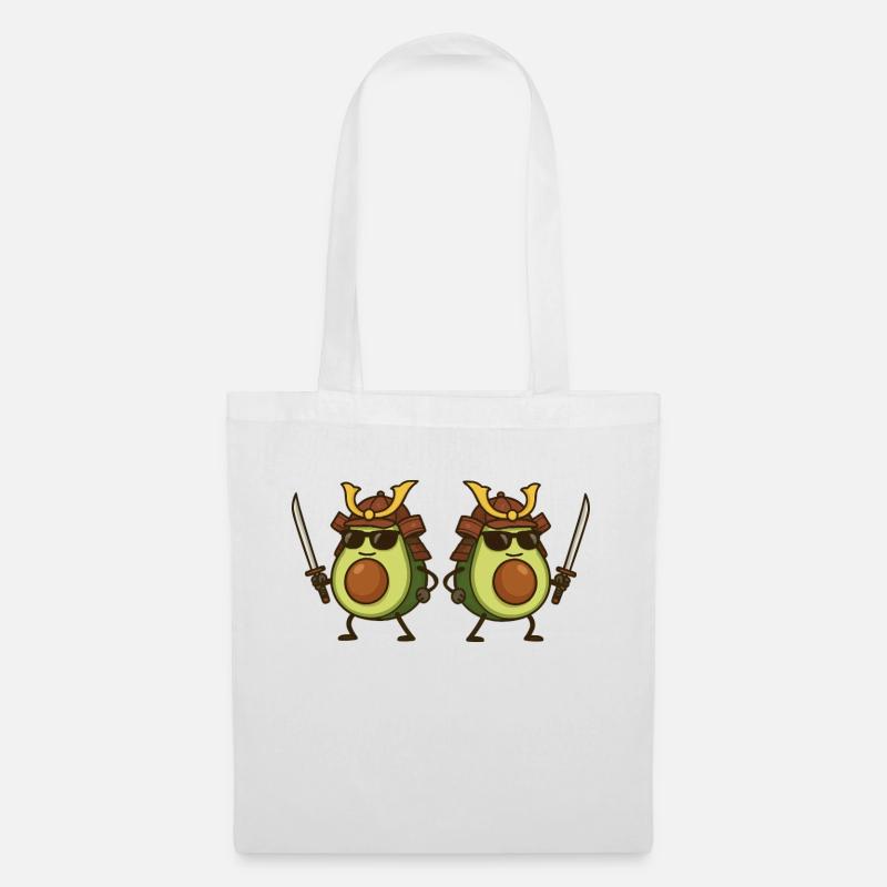Avocado Samurai 2 - Tote Bag - white