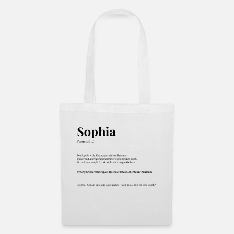Sophia - Stoffbeutel - Weiß