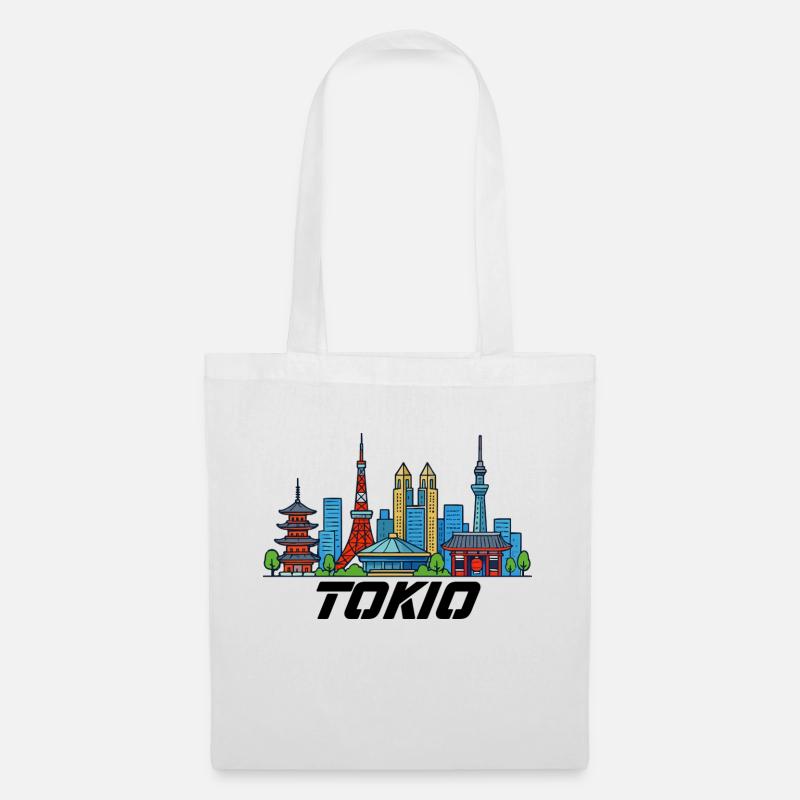 tokio - Stoffbeutel - Weiß