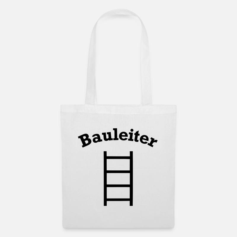 Lustiges Bauleiter Leiter Baustellen Design - Stoffbeutel - Weiß
