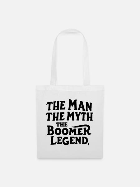 Der Mann Der Mythos Die Boomer-Legende Stolzer Boo - Stoffbeutel - Weiß