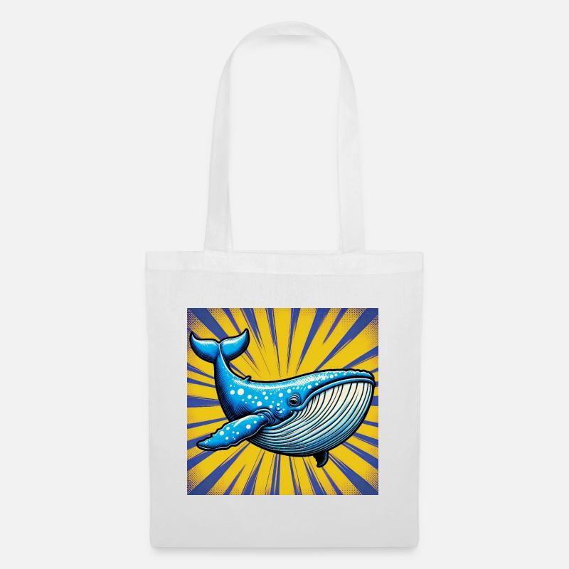 whale - Tote Bag - white