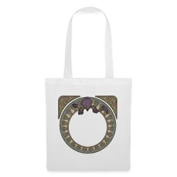 Cercle Y des Iris Art Nouveau - Sac en tissu - blanc - Devant