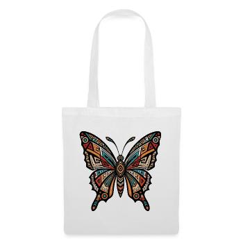 Geometric Tribal Butterfly - Tote Bag - white - Front