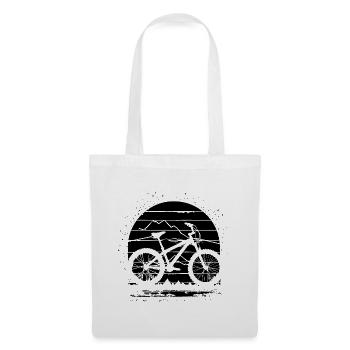 Mountain Biking Sketch - Tote Bag - white - Front