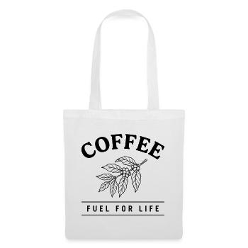 Coffee Fuel For Life – Kaffee Design - Tote Bag - white - Front