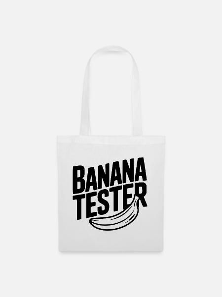 Bananentester - Stoffbeutel - Weiß
