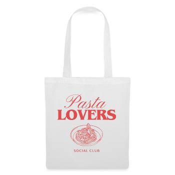 Pasta Lovers Social Club – Pasta Design - Stoffbeutel - Weiß - Vorne