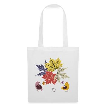 Herbstblätter  - Stoffbeutel - Weiß - Vorne