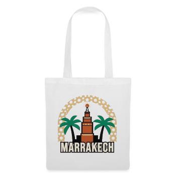 Marrakesch, Marokko - Stoffbeutel - Weiß - Vorne
