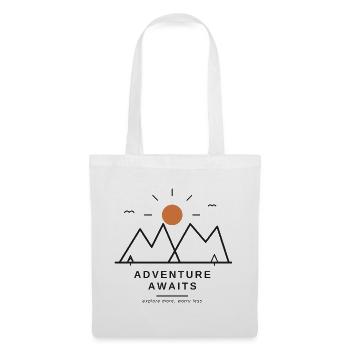 Adventure Awaits - Stoffbeutel - Weiß - Vorne