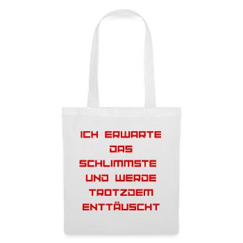 ICH_BIN_OPTIMIST-_Part 2 - Stoffbeutel - Weiß - Vorne