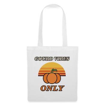 Retro Pumpkin Sunset – Kürbis-Vibes - Stoffbeutel - Weiß - Vorne