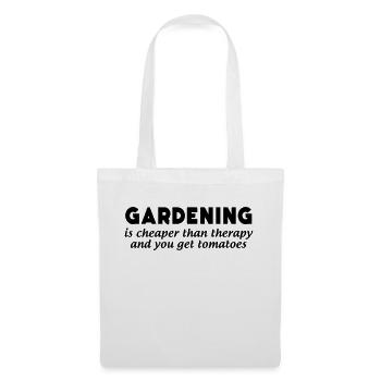 Gardening is Cheaper than Therapy... - Tote Bag - white - Front
