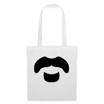 »Frank Zappa« Beard 3 - Stoffbeutel - Weiß - Vorne
