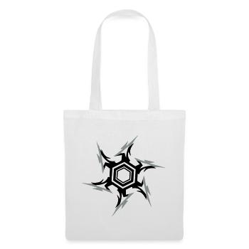 Ninja Étoile à lancer - Sac en tissu - blanc - Devant