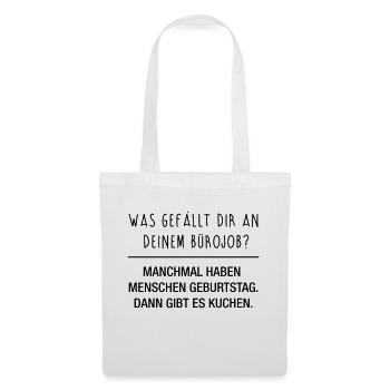Bürojob - Stoffbeutel - Weiß - Vorne