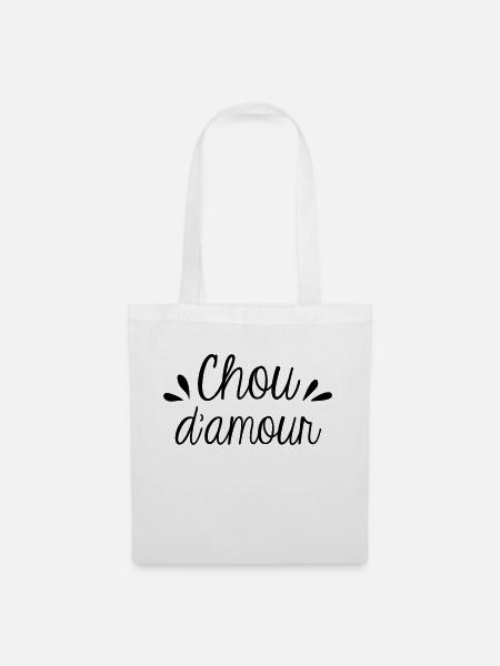Chou d'amour - Sac en tissu - blanc