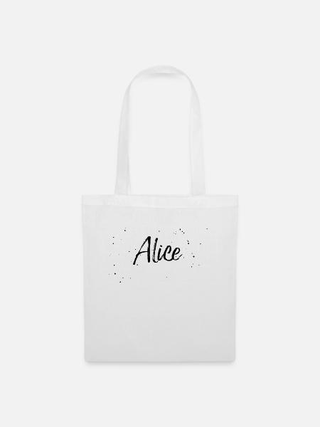 Alice - Stoffbeutel - Weiß