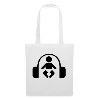 baby headphone music - Stoffbeutel - Weiß - Vorne