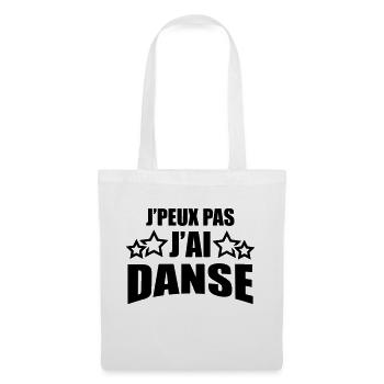 j'peux pas j'ai danse - Sac en tissu - blanc - Devant