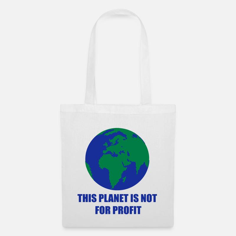 Planet Erde - Stoffbeutel - Weiß