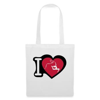 grs love heart heart gymnastique3 - Tote Bag - white - Front