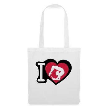 grs love heart heart gymnastique8 - Tote Bag - white - Front