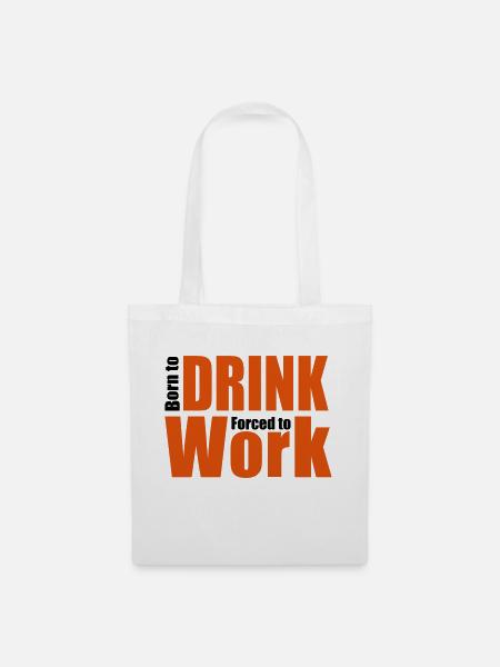 alkohol - Stoffbeutel - Weiß