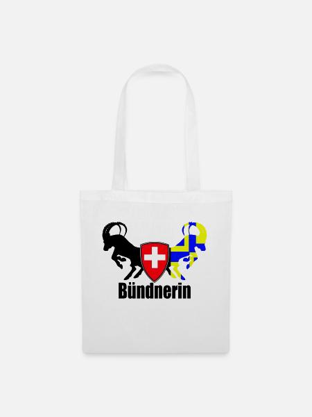 bündnerin - Stoffbeutel - Weiß