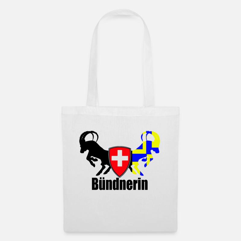 de Grisons - Sac en tissu - blanc