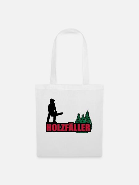 holzfäller - Stoffbeutel - Weiß