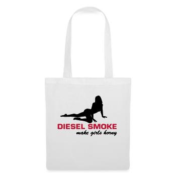 Diesel Smoke make Girls horny - Stoffbeutel - Weiß - Vorne