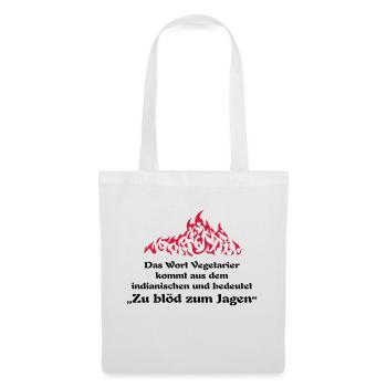 zu blöd zum jagen ... von wicki_de - Stoffbeutel - Weiß - Vorne