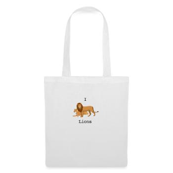 I love Lions - Tote Bag - white - Front