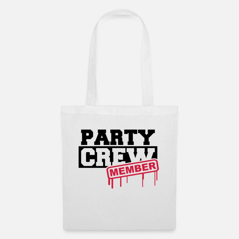 Party Crew Member - Stoffbeutel - Weiß