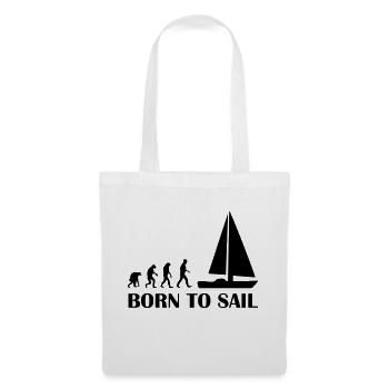 born to sail - Stoffbeutel - Weiß - Vorne