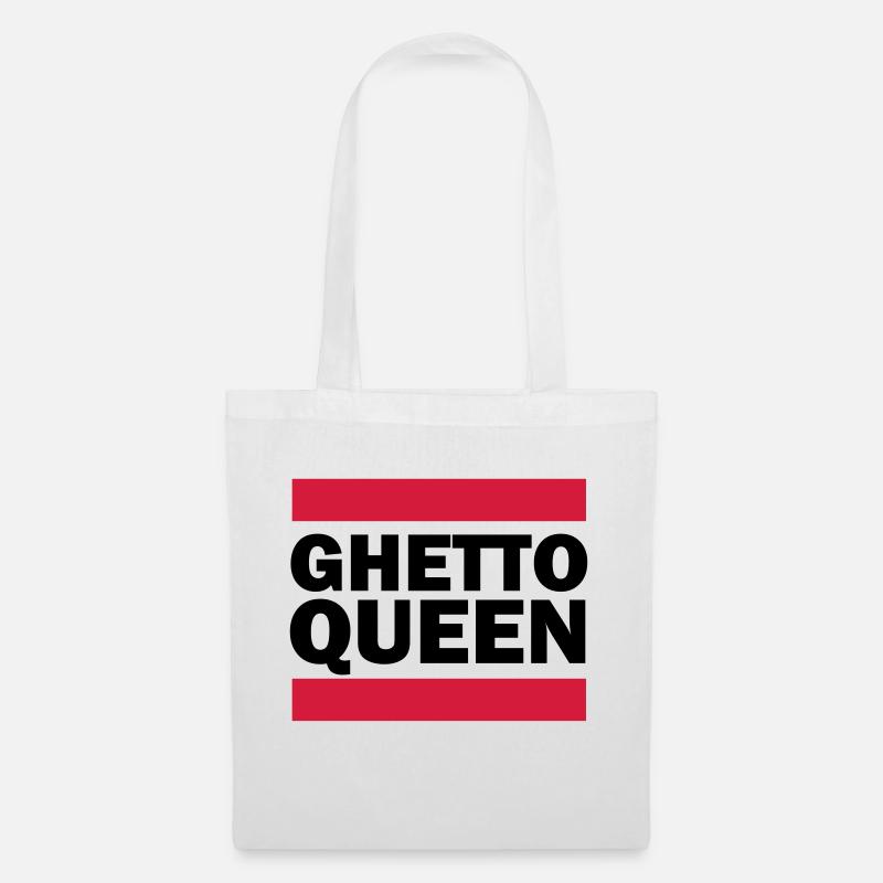 Ghetto Queen - Stoffbeutel - Weiß